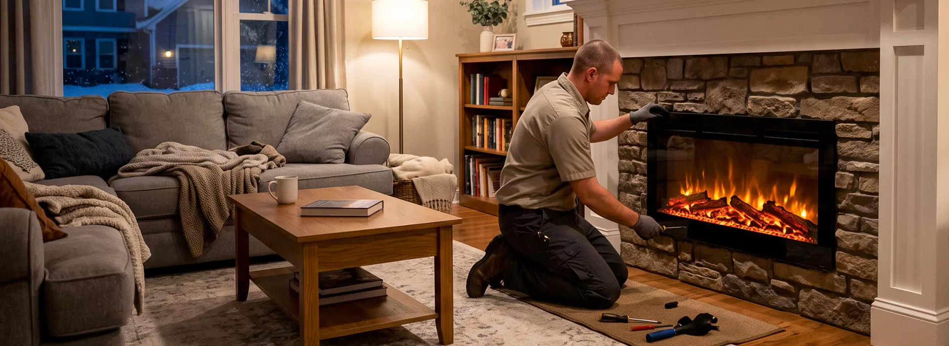 Electric Fireplace Installation Perth Amboy in Perth Amboy
