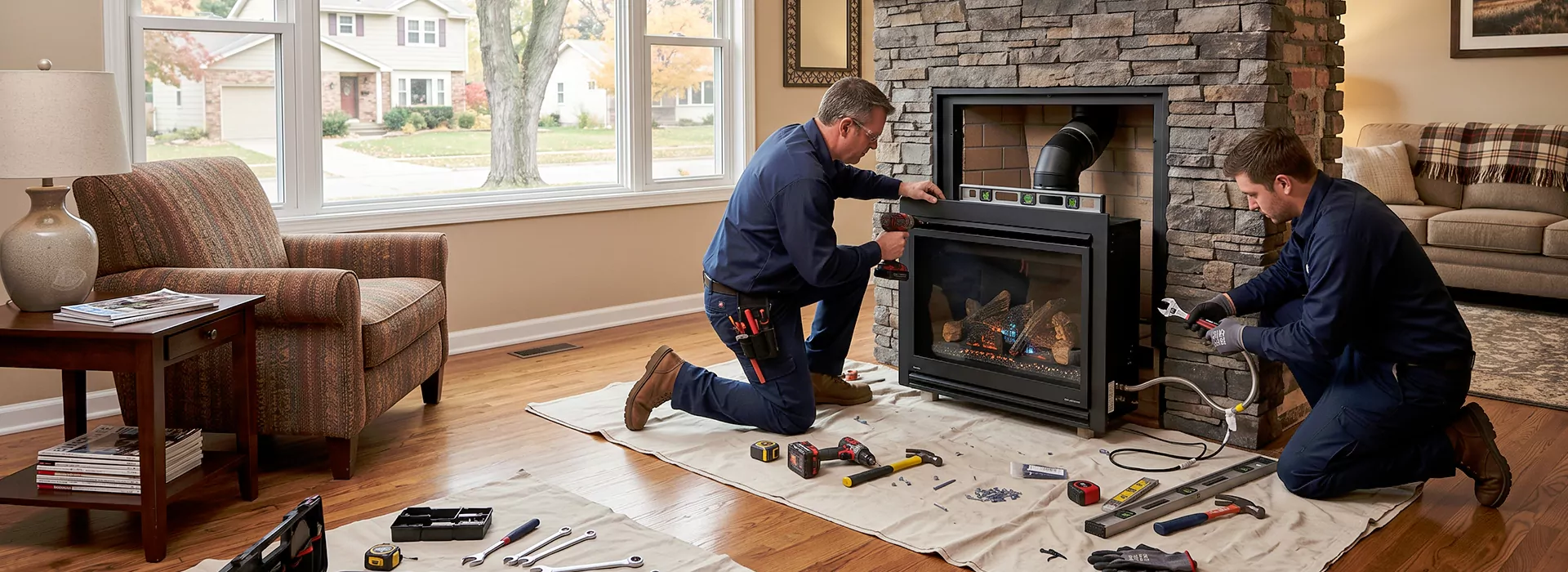 New Fireplace Installation in Perth Amboy