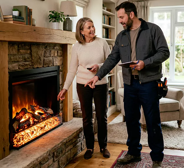 Why Perth Amboy Homeowners Choose Our Electric Fireplace Embers Team?