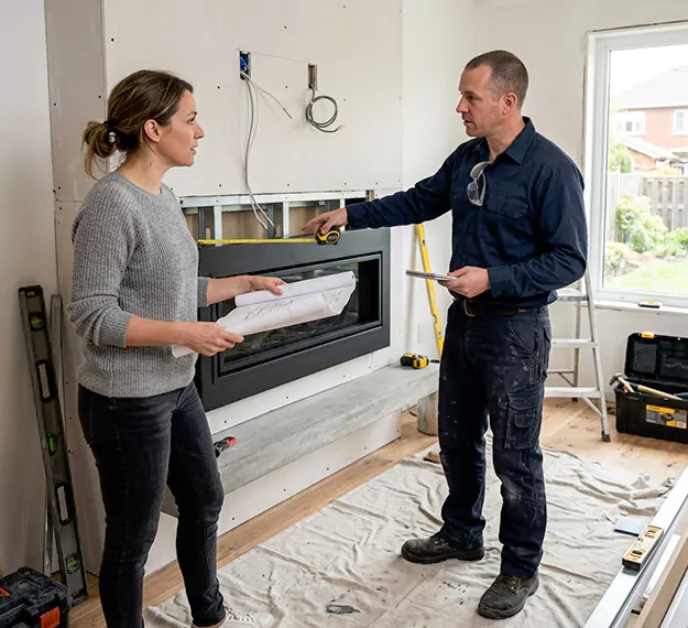 Why Perth Amboy Homeowners Choose Our Floating Fireplace Installation Team?