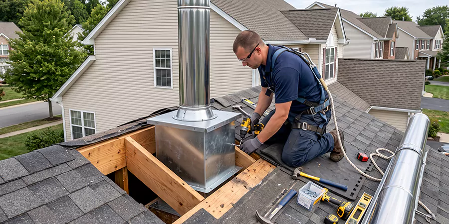 Chimney Support Box Installation Perth Amboy