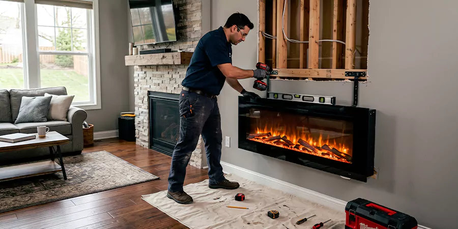 Fake Fireplace and Faux Insert Installation Perth Amboy